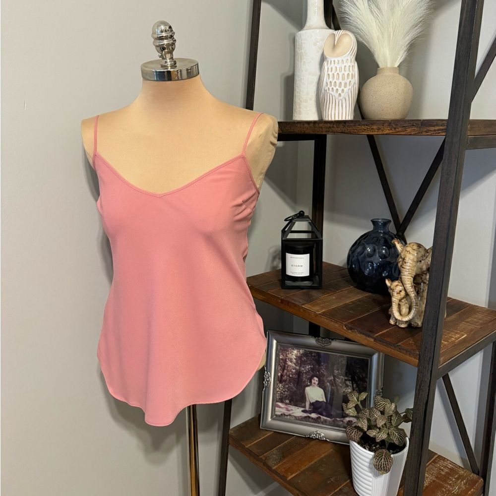 Veronica Beard Womens SZ 4/Small Pink  Spaghetti Strap Camisole Tank Top Silk